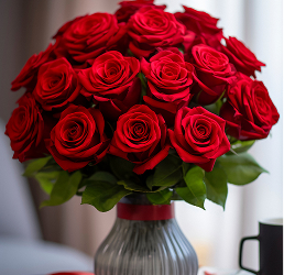 Ramo de rosas rojas